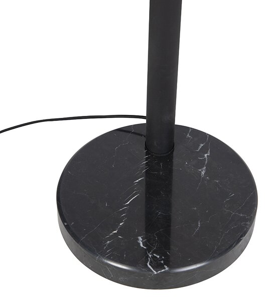 Dizajnerska podna lampa crna 5-svjetla - Sixties Marmo