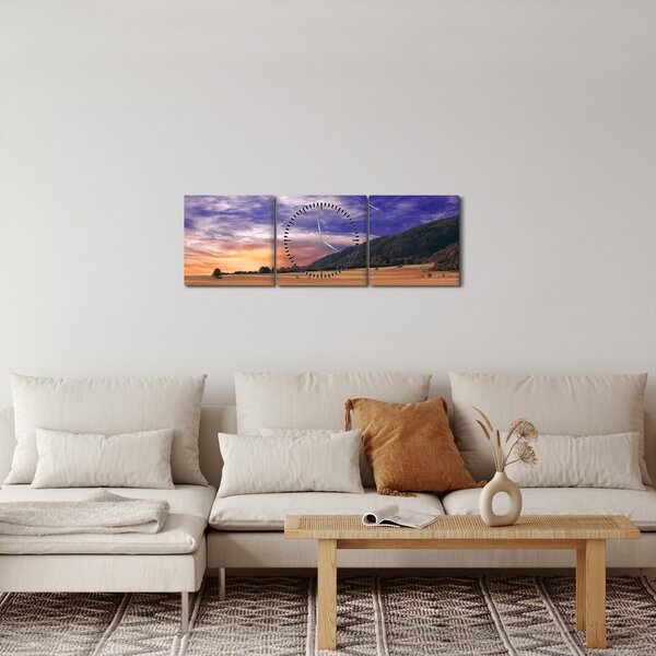 Slika livade sa lavandom (sa satom) (90x30 cm)