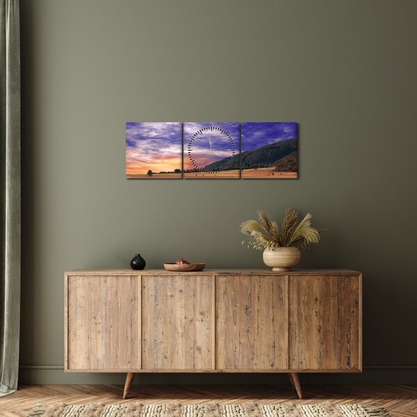Slika livade sa lavandom (sa satom) (90x30 cm)