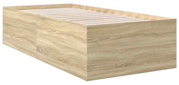Okvir kreveta za pod Hrast sonoma 80 x 200 cm Konstruirano drvo - Smeđa / 80 x 200 cm