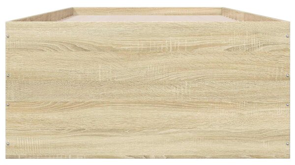 Okvir kreveta za pod Hrast sonoma 80 x 200 cm Konstruirano drvo - Smeđa / 80 x 200 cm