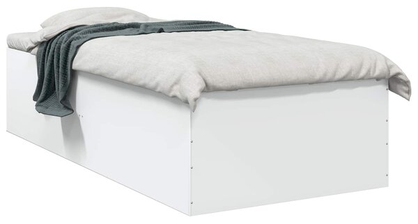 Okvir kreveta za pod Bijela 80 x 200 cm Konstruirano drvo - Bijela / 80 x 200 cm