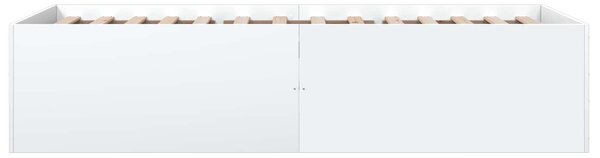 Okvir kreveta za pod Bijela 80 x 200 cm Konstruirano drvo - Bijela / 80 x 200 cm