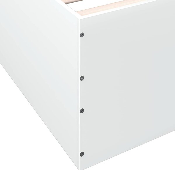 Okvir kreveta za pod Bijela 80 x 200 cm Konstruirano drvo - Bijela / 80 x 200 cm