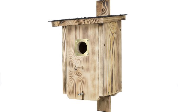 ATMOWOOD Drvena kućica za ptice od opaljenog drva