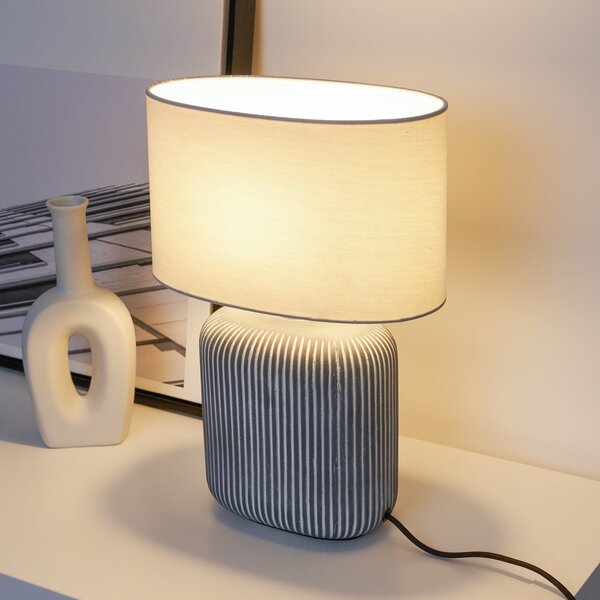 Pauleen Pure Shine s keramičkom bazom i tkaninskim sjenilom, Bijela, Dnevni boravak/blagovaonica, Keramika