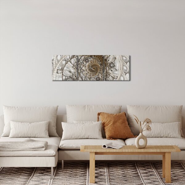 Slika ornamentalne umjetnosti (sa satom) (90x30 cm)