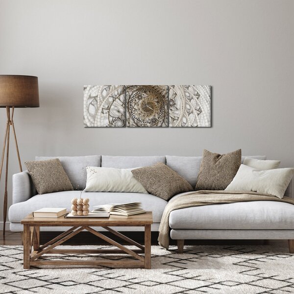 Slika ornamentalne umjetnosti (sa satom) (90x30 cm)