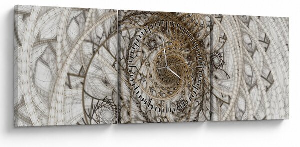 Slika ornamentalne umjetnosti (sa satom) (90x30 cm)