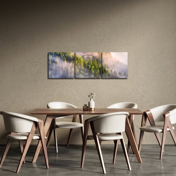 Slika planinskog krajolika (sa satom) (90x30 cm)
