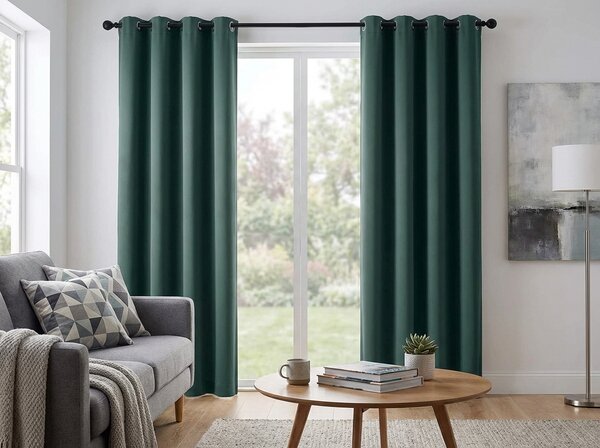 Tirkizna zavjesa OXFORD 140x250 cm Sistem za vješanje: Metalni prstenovi