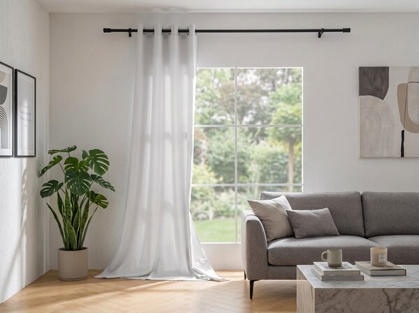 Zavjesa OXFORD LIGHT 140x250 cm, bijela Sistem za vješanje: Traka za nabiranje