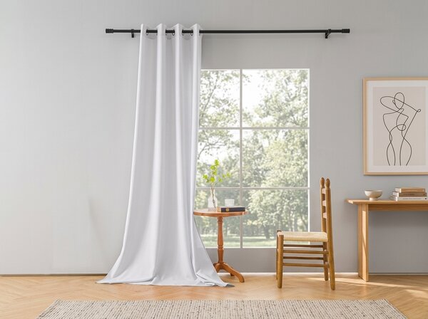 Zavjesa OXFORD LIGHT 140x250 cm, bijela Sistem za vješanje: Traka za nabiranje