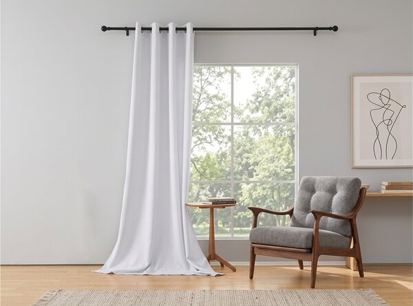 Zavjesa OXFORD LIGHT 140x250 cm, bijela Sistem za vješanje: Traka za nabiranje