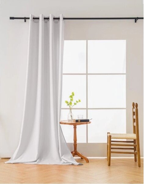 Zavjesa OXFORD LIGHT 140x250 cm, bijela Sistem za vješanje: Traka za nabiranje