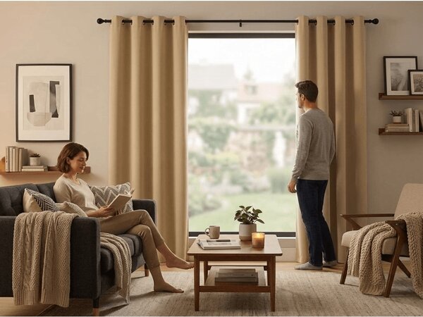 Zavjesa OXFORD 140x270 cm, bež Sistem za vješanje: Traka za nabiranje