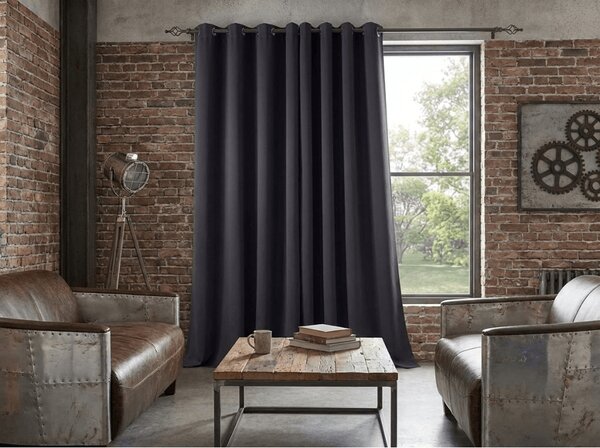 Zavjesa OXFORD LIGHT 140x250 cm, tamno siva Sistem za vješanje: Traka za nabiranje