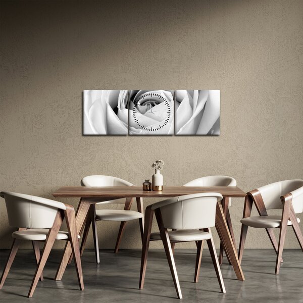 Slika - Detalj cvijeta ruže (sa satom) (90x30 cm)