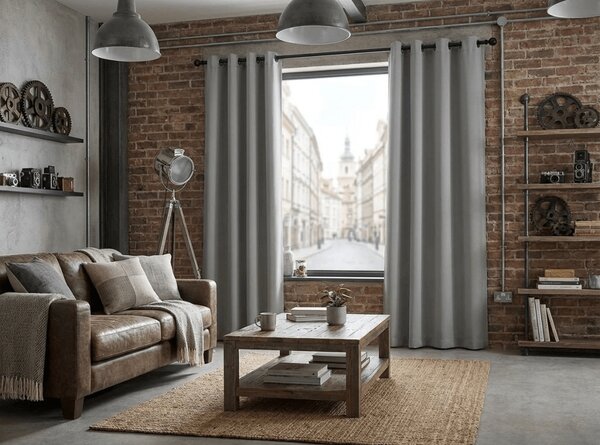 Zavjesa OXFORD LIGHT 140x250 cm, svijetlosiva Sistem za vješanje: Traka za nabiranje