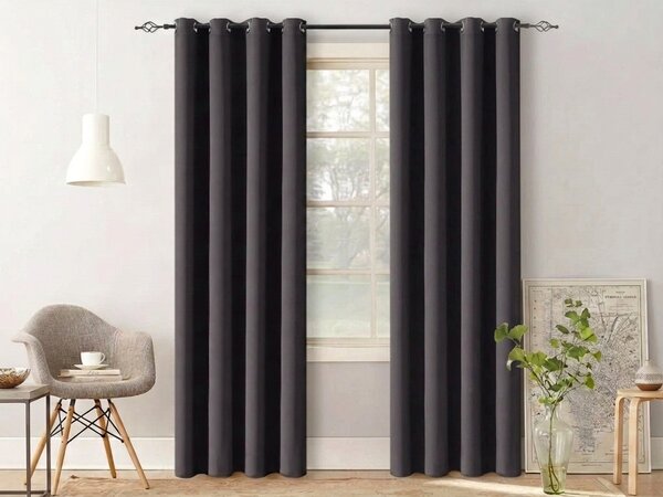 Zavjesa OXFORD LIGHT 140x250 cm, tamno siva Sistem za vješanje: Traka za nabiranje