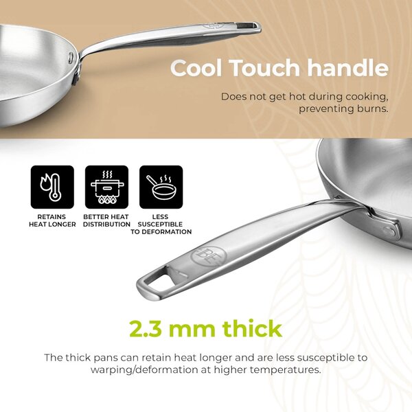 BE Living Tava Stainless Steel 20 cm nehrđajući čelik
