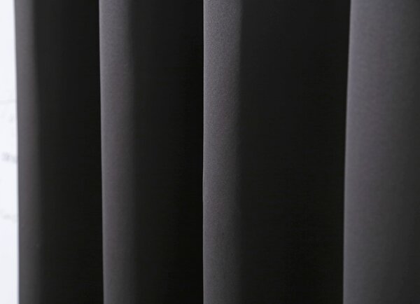 2x Crna zavjesa OXFORD 140x250 cm