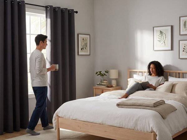 Crna zavjesa OXFORD 140x250 cm Sistem za vješanje: Traka za nabiranje