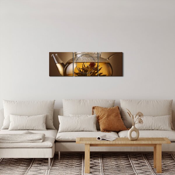 Slika - Čaj u pet (sa satom) (90x30 cm)