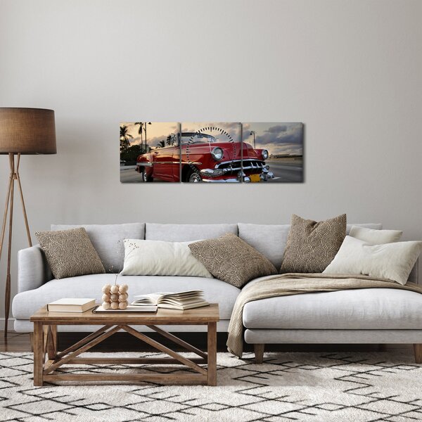 Slika automobila (sa satom) (90x30 cm)