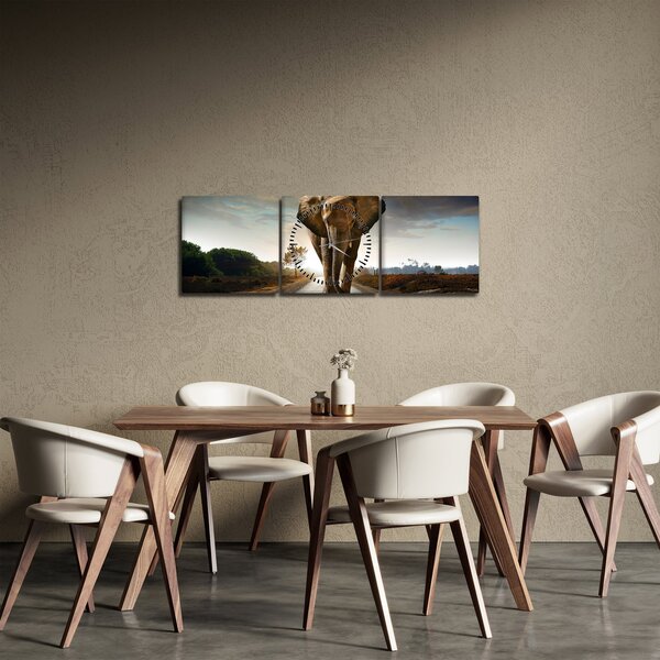 Slika slona (sa satom) (90x30 cm)