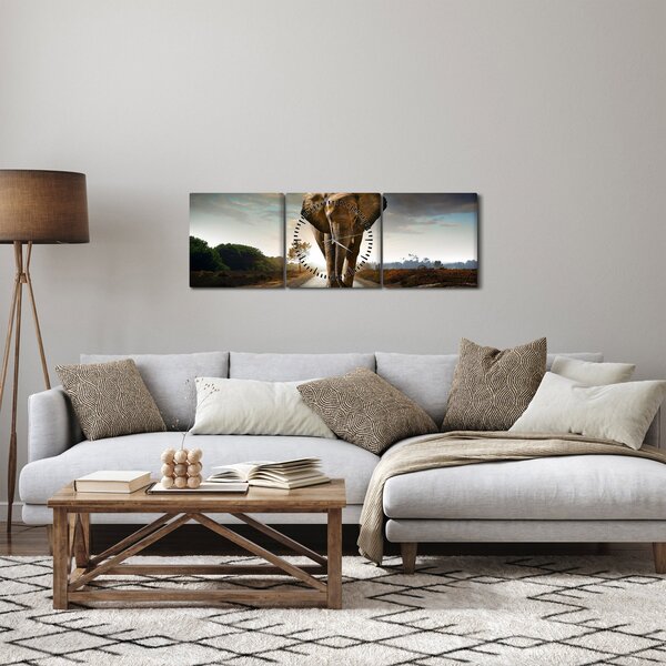 Slika slona (sa satom) (90x30 cm)