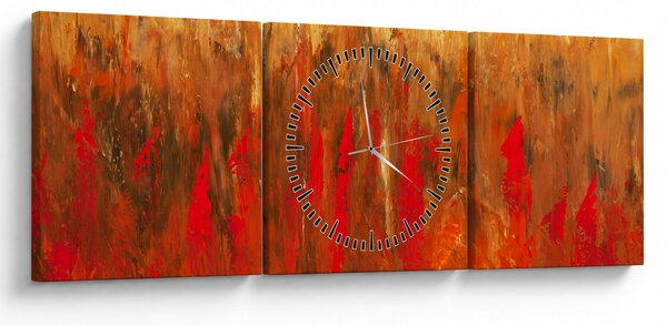Slikanje naslikane apstrakcije (sa satom) (90x30 cm)