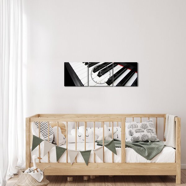 Slika klavirskih tipki (sa satom) (90x30 cm)