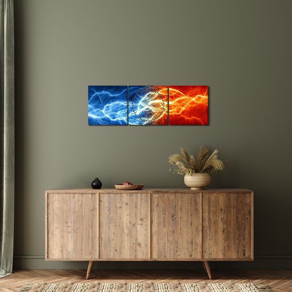 Slika električnog napona (sa satom) (90x30 cm)