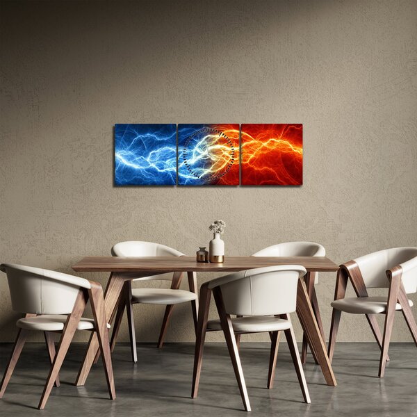 Slika električnog napona (sa satom) (90x30 cm)
