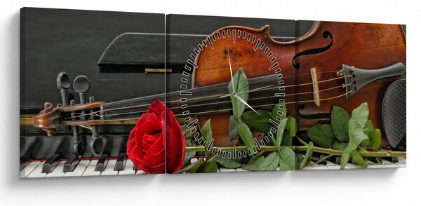 Slika - Sjećanje na glazbenika (sa satom) (90x30 cm)