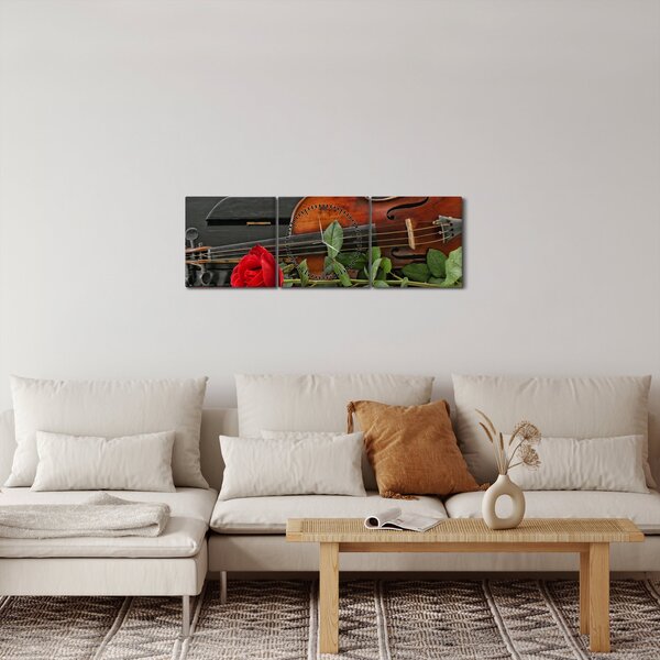 Slika - Sjećanje na glazbenika (sa satom) (90x30 cm)