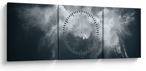 Slika apstrakcije (sa satom) (90x30 cm)