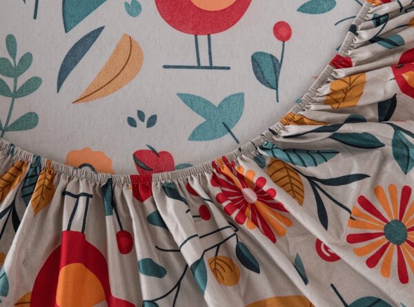 Plahta od mikrovlakana RETRO BIRD šarena 90x200 cm