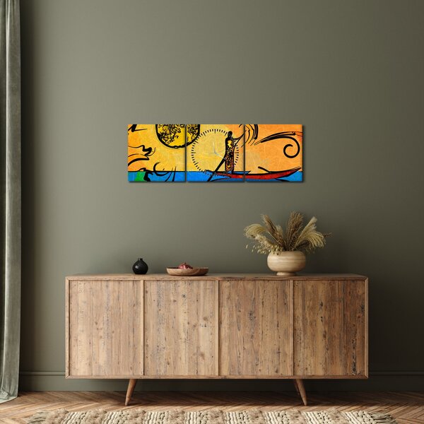 Slika drevne slike (sa satom) (90x30 cm)