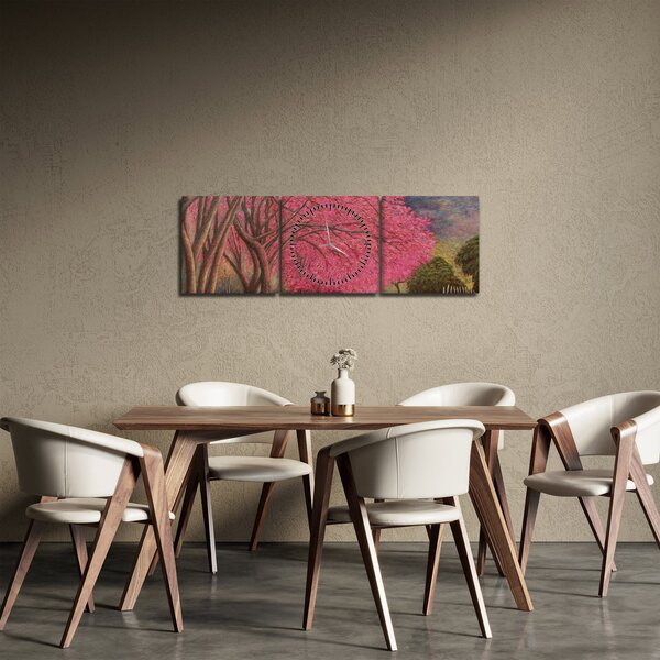 Slika procvalog stabla (sa satom) (90x30 cm)