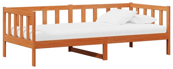 Dnevni krevet s madracem Vosak smeđa i bijela 90 x 200 cm - Smeđa / 90 x 200 cm