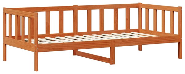 Dnevni krevet s madracem Vosak smeđa i bijela 90 x 200 cm - Smeđa / 90 x 200 cm