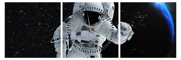 Slika - Astronaut u svemiru (sa satom) (90x30 cm)