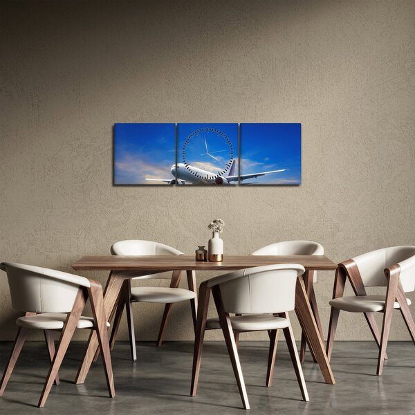Slika aviona (sa satom) (90x30 cm)