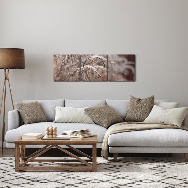 Slika biljaka (sa satom) (90x30 cm)