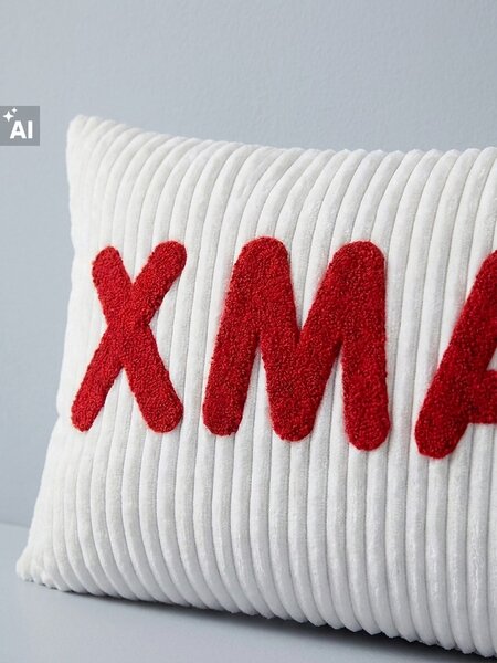 Sinsay - Božićni ukrasni jastuk s vezom XMAS