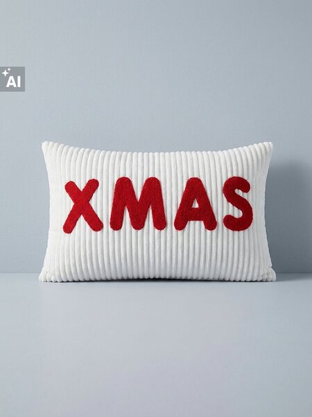 Sinsay - Božićni ukrasni jastuk s vezom XMAS