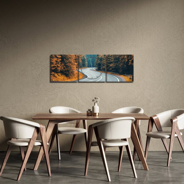 Slika - Vijugava cesta (sa satom) (90x30 cm)
