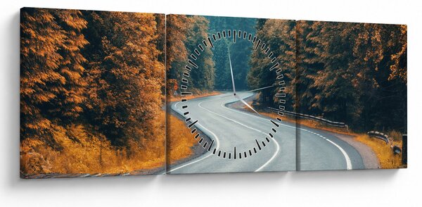 Slika - Vijugava cesta (sa satom) (90x30 cm)